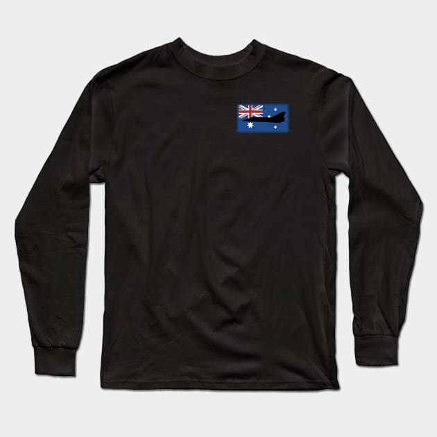 Australian Mirage Fighter (Small logo) Long Sleeve T-Shirt by TCP